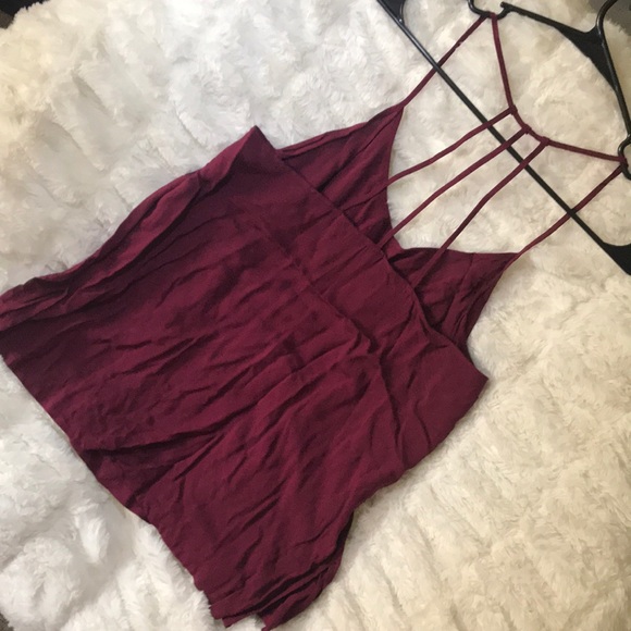 Maroon No Boundaries Tank Top - Picture 2 of 4